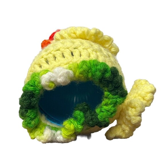 Easter Chicken Handmade Crochet Knit Plastic Egg‎ Cozy Grandma Cottage Farm Life - Picture 5 of 5